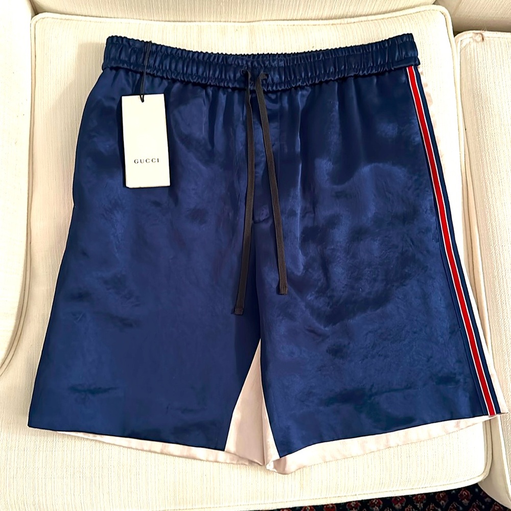 New Gucci GC Star Silk Shorts Size 46